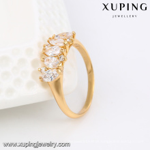 13844 Xuping neueste Gold Fingerringe Designs für Freundschaft Mädchen Geschenke
